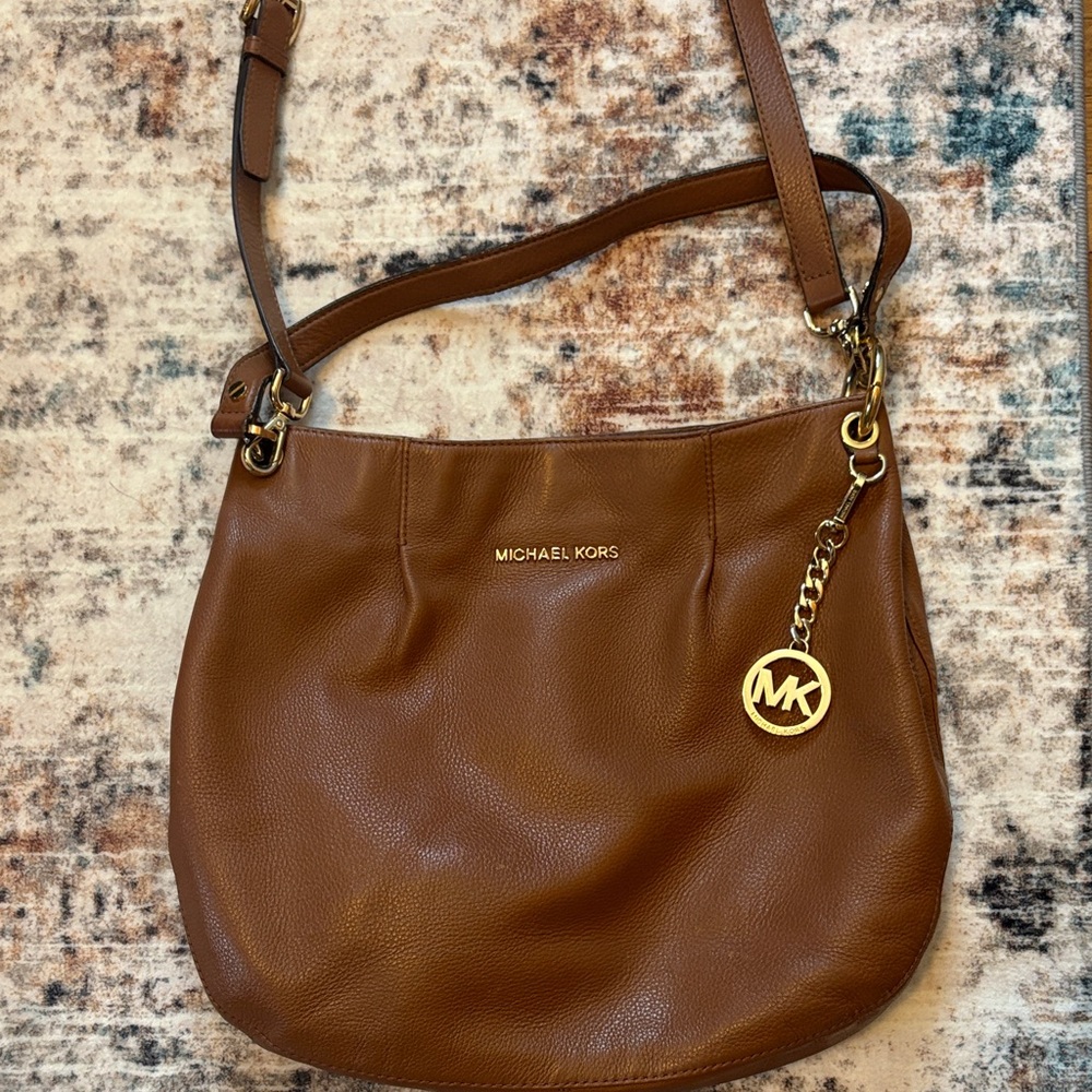 Michael Kors Tan Leather Shoulder Bag